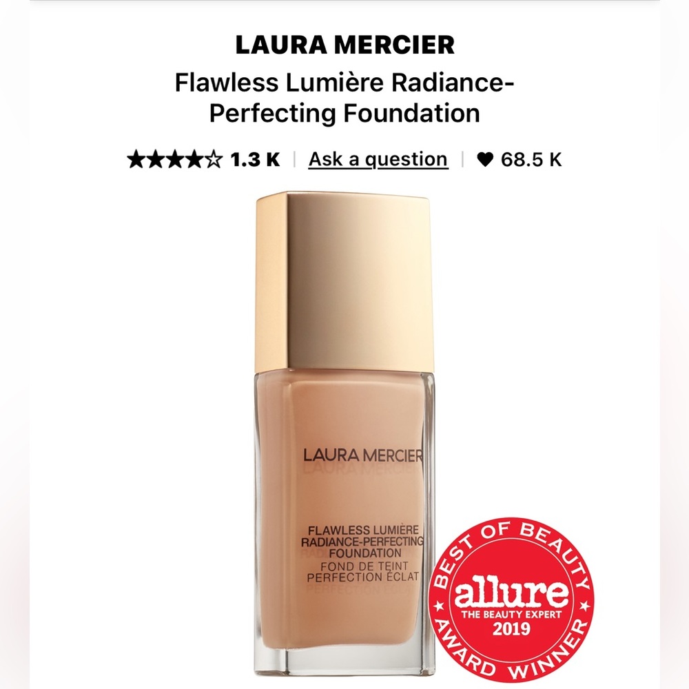 NIB Laura Mercier flawless lumiere radiance perfecting foundation